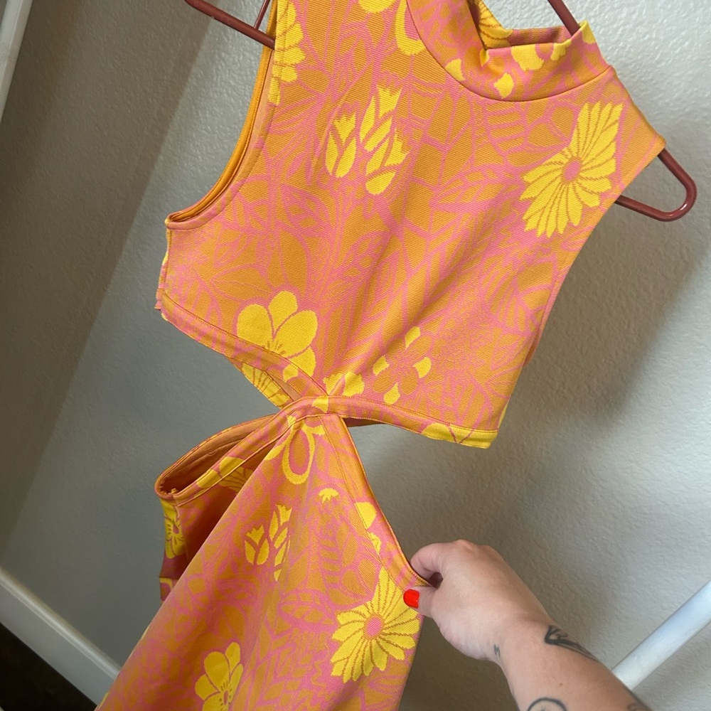 Zara Floral Sleeveless Dress